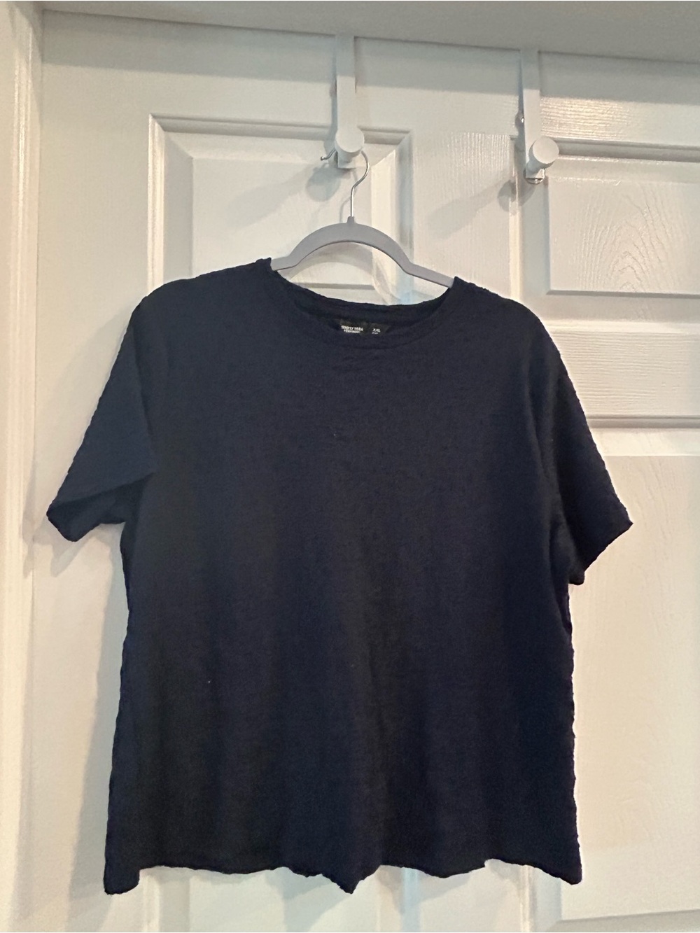 Simply Vera Vera Wang Navy Short Sleeve Top